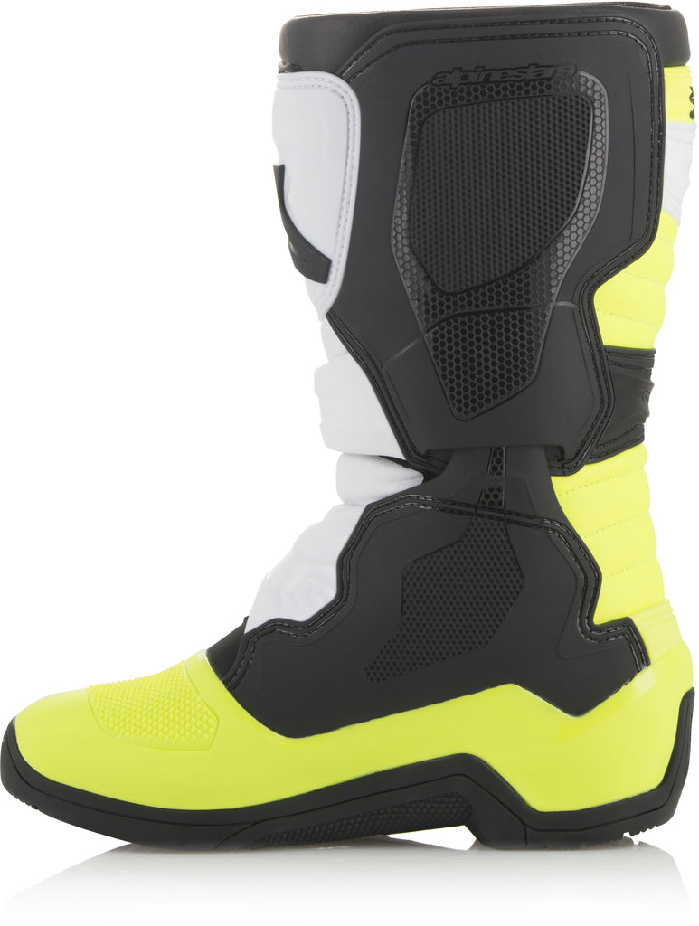 ALPINESTARS TECH 3S BOOTS BLACK/WHITE/YELLOW SZ 07 2014018-125-7