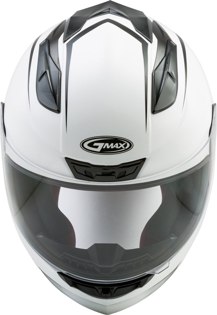 GMAX FF-88 FULL-FACE PRECEPT HELMET WHITE/BLACK 3X G1884019