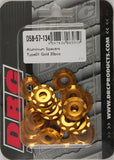 DRC ALUMINUM SPACERS TYPE 1 GOLD M6X12MM 20/PK D58-57-134