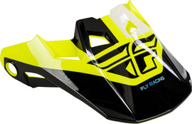 FLY RACING FORMULA VISOR BLACK/HI-VIS YL-SM 73-47204S