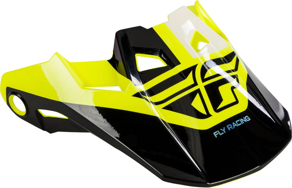 FLY RACING FORMULA VISOR BLACK/HI-VIS MD-LG 73-47204M