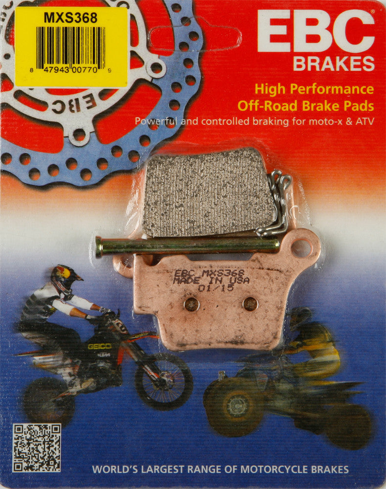 EBC BRAKE PADS MXS368-atv motorcycle utv parts accessories gear helmets jackets gloves pantsAll Terrain Depot