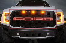 Load image into Gallery viewer, 1 Piece Steel Grille for Ford Raptor SVT 2017-2018 - FORD RED LED X-LITE-atv motorcycle utv parts accessories gear helmets jackets gloves pantsAll Terrain Depot
