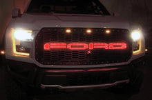 Load image into Gallery viewer, 1 Piece Steel Grille for Ford Raptor SVT 2017-2018 - FORD RED LED X-LITE-atv motorcycle utv parts accessories gear helmets jackets gloves pantsAll Terrain Depot