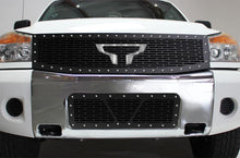 Load image into Gallery viewer, 1 Piece Steel Grille for Nissan Titan with Stainless Inlay 2008-2014 (combo)