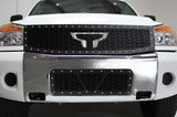 1 Piece Steel Grille for Nissan Titan with Stainless Inlay 2008-2014 (combo)