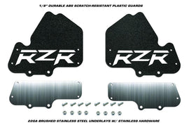 2PC set of RZR Mud Flaps w/ Stainless Steel CV Boot Guard fits Polaris RZR 1000 XP 900 S-atv motorcycle utv parts accessories gear helmets jackets gloves pantsAll Terrain Depot