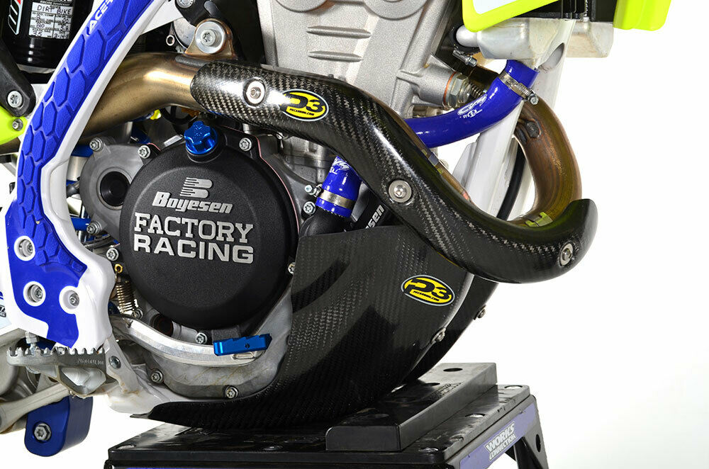 P3 201096 carbon fiber heat shield for 2017-2019 Husky FE 350 & KTM 350 EXCF