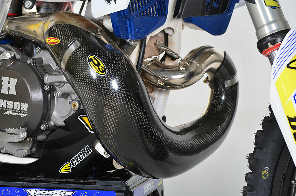 P3 101067-FMF carbon fiber FMF pipe guard for 2020 KTM / Husqvarna 250/300