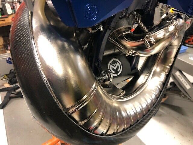 P3 101069 MAX Carbon pipe guard for stock pipe 2020-2022 KTM Husqvarna 250/300