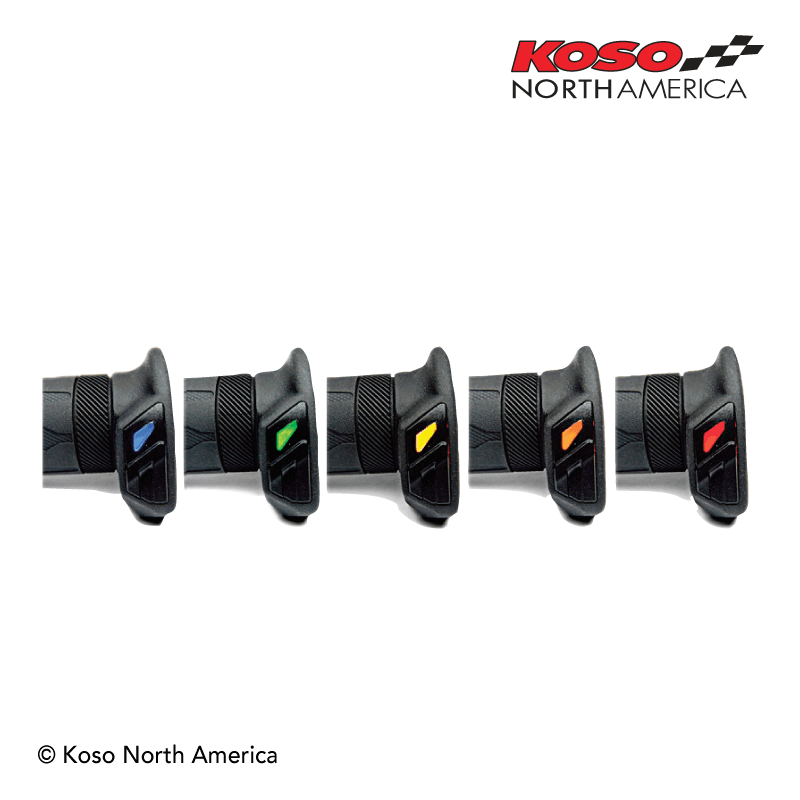 Koso AM111010 Apollo heated grips for twist throttle - 7/8" bars - 120mm long