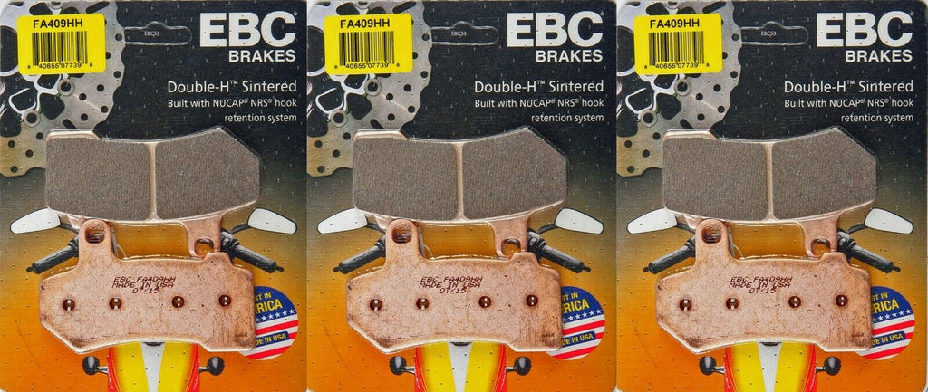EBC FA409HH HH front & rear brake pads set fits various 2008-on HD FLH