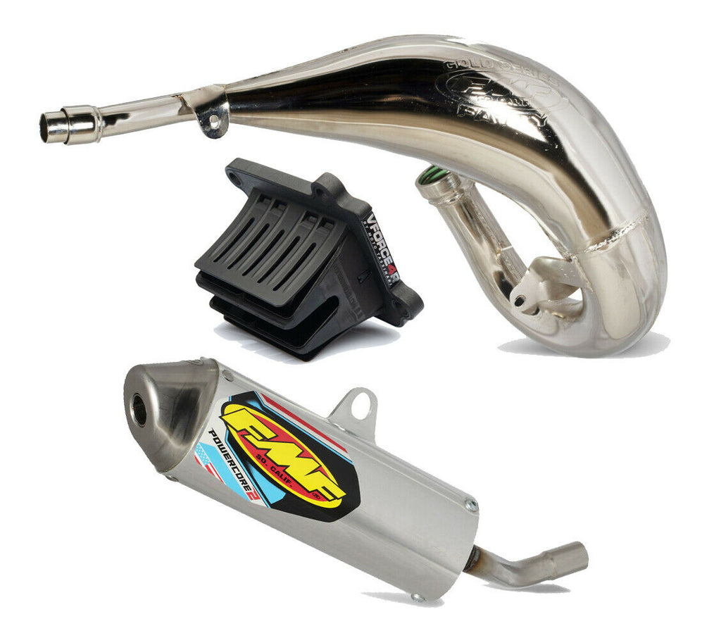 FMF Fatty Pipe & Powercore 2 silencer & VForce Reed for 2005-2021 Yamaha YZ125