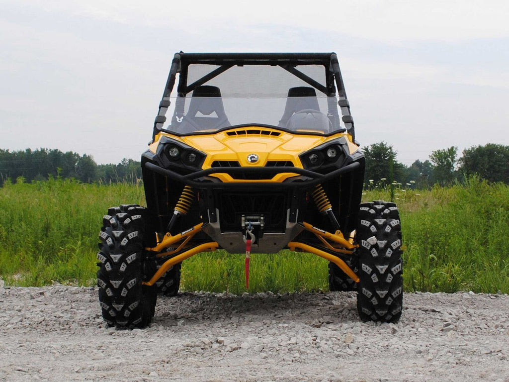 SuperATV Scratch Resistant Half Windshield for Can-Am Commander 800 / 1000 / Max