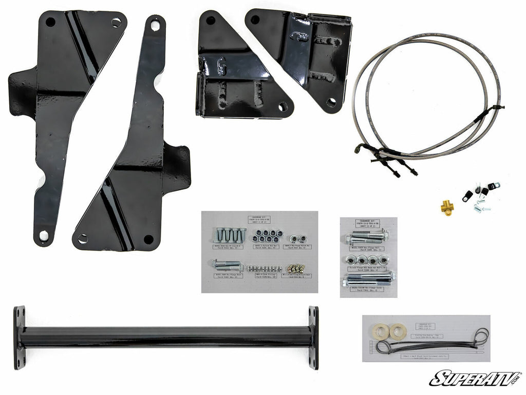 SuperATV 6" Lift Kit w/ Rhino Axles for Kawasaki Teryx 4 / 800 (12-15) - GREEN