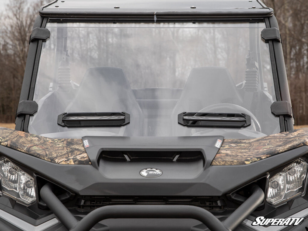 SuperATV Scratch Resistant Vented Windshield for Can-Am Commander 1000 (2021+)