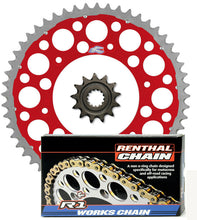 Load image into Gallery viewer, Renthal Grooved front &amp; Twinring Sprocket &amp; R1 Works chain kit for Honda CRF450R