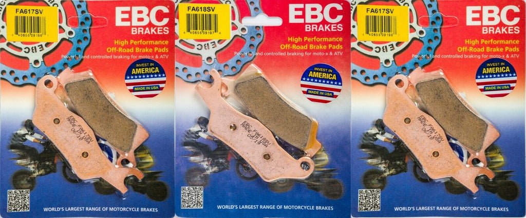 EBC severe duty front & rear brake pads kit fits 2013-2015 Can-Am Outlander