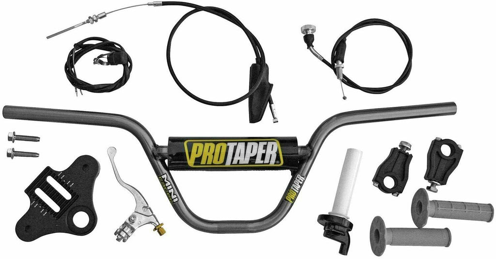 Pro Taper 022845 complete Tall Handlebar & Top clamp kit fits Honda CRF50F XR50R