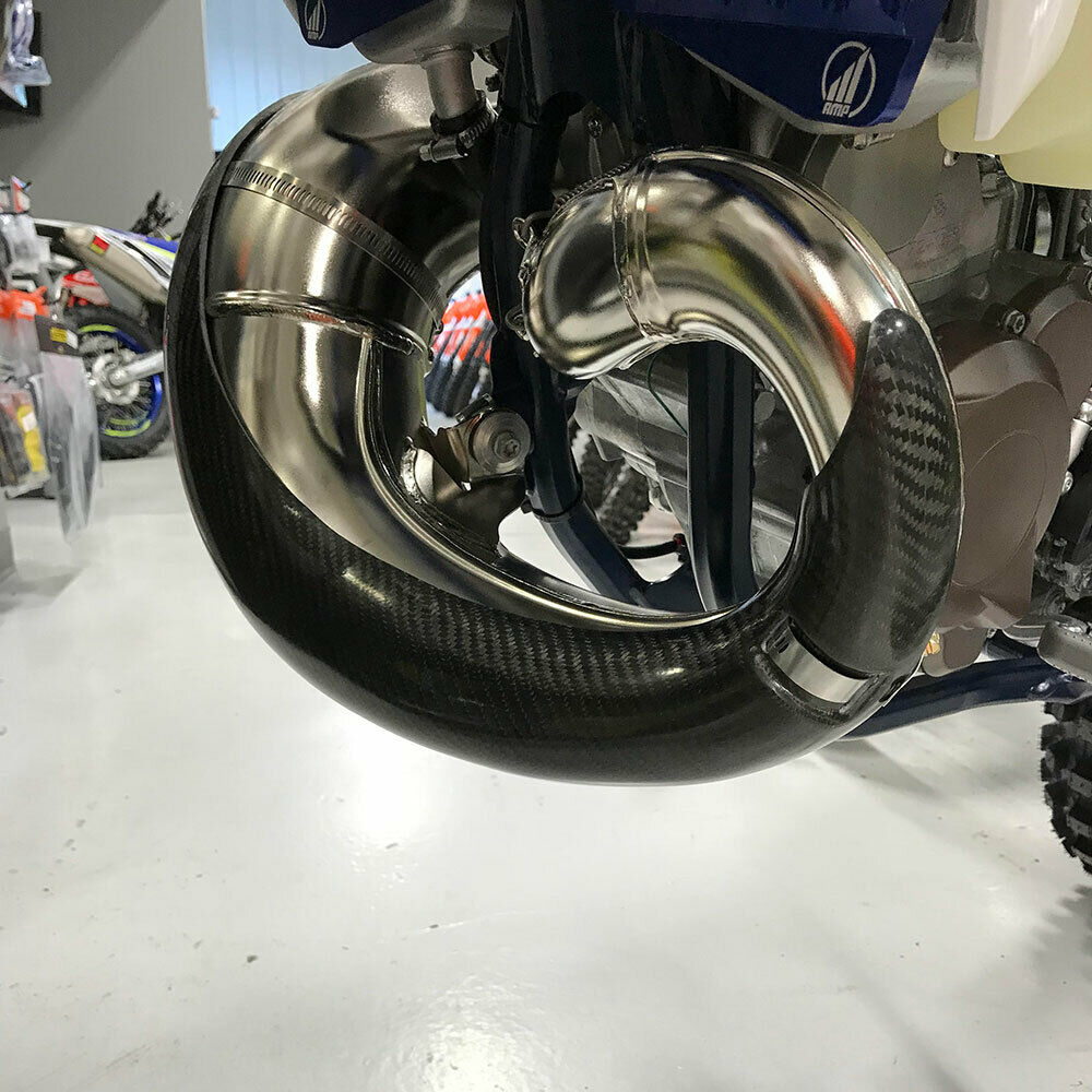 P3 101067 carbon fiber stock pipe guard for 2020 KTM / Husqvarna 250/300