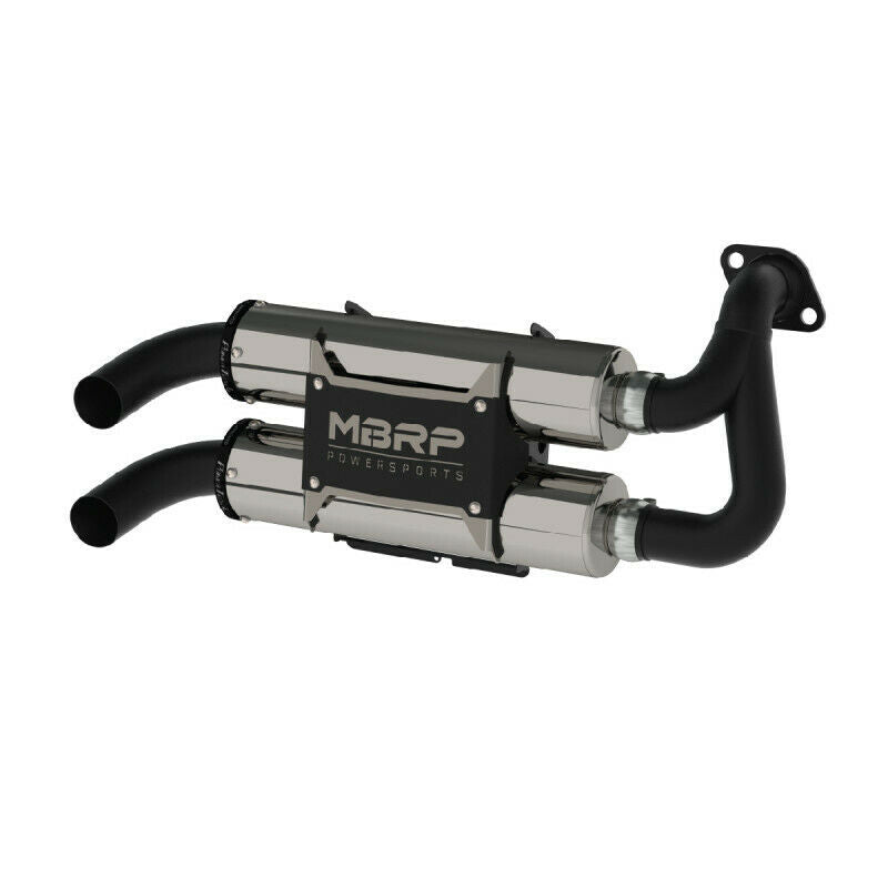 MBRP AT-9519PT slip-on dual exhaust for 2016+ Polaris RZR S 1000 & General 1000