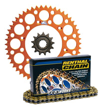Load image into Gallery viewer, Renthal front &amp; rear Sprocket &amp; R-1 chain kit for Husqvarna TC 65 &amp; KTM 65 SX