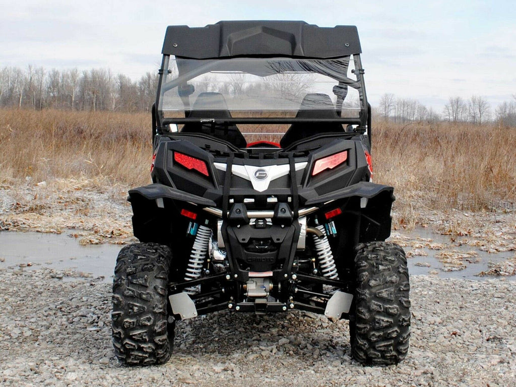 SuperATV Clear Polycarbonate Rear Windshield for CFMOTO ZForce 800EX (2014-2022)