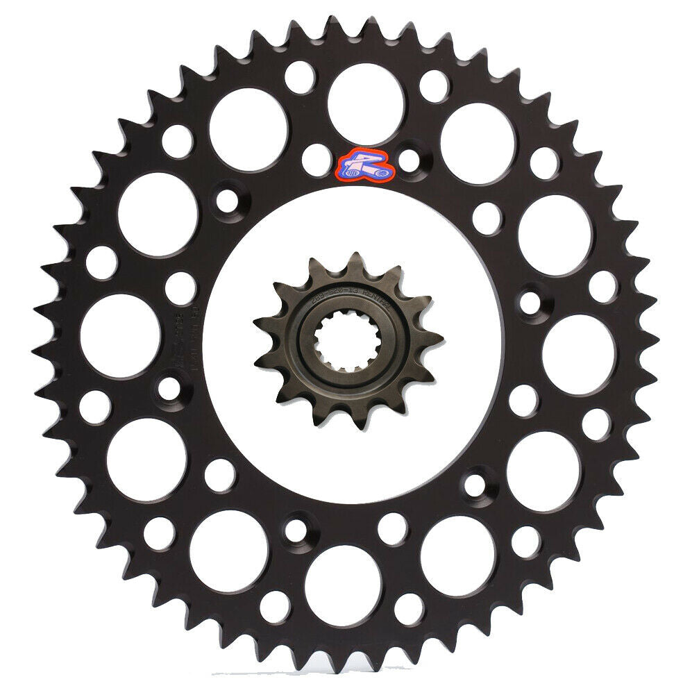 Renthal Grooved front & Ultralight rear Sprocket kit for Kawasaki KDX200 KX500