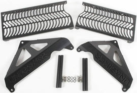 Unabiker KKX19450 BLACK radiator guards fits 2019 Kawasaki KX450