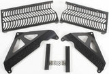 Unabiker KKX19450 BLACK radiator guards fits 2019 Kawasaki KX450