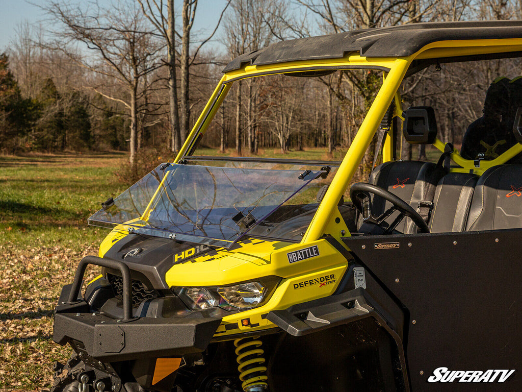 SuperATV Scratch Resistant 3-In-1 Windshield for Can-Am Defender (See fitment)