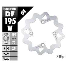 Load image into Gallery viewer, Galfer DF195W front or rear wave brake rotor fits Kawasaki KX65 &amp; Suzuki RM65