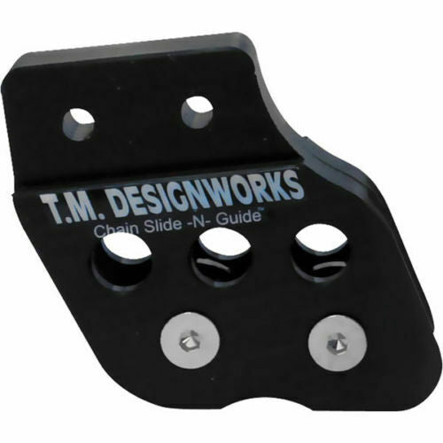 TM Designworks RCG-002-BK ATV swingarm rear chain guide, Banshee mount pattern