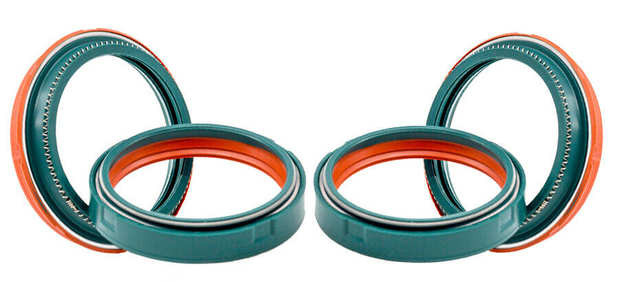 SKF dual compound fork seal & inner & outer fork bushings fits Showa 49mm fork