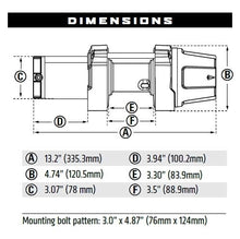 Load image into Gallery viewer, Warn VRX25-S 2500lb Synthetic Rope Winch Kit For Suzuki King Quad 450