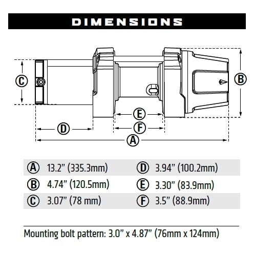 Warn VRX-25 2500lb Wire Rope Winch Kit For Suzuki King Quad 500 AXI
