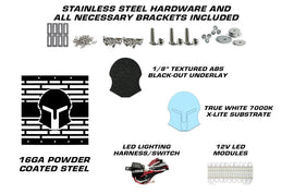 1 Piece LED X-Lite Steel Grille for Dodge Ram 2002-2005 - RAM-atv motorcycle utv parts accessories gear helmets jackets gloves pantsAll Terrain Depot