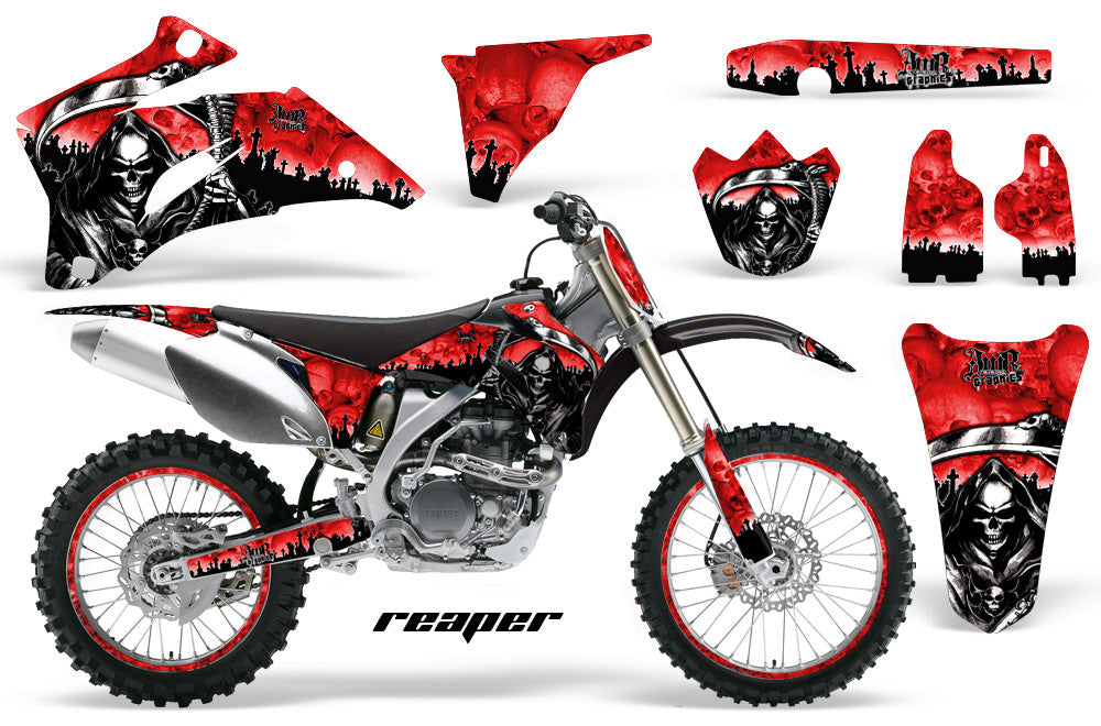 Dirt Bike Graphics Kit Decal Wrap For Yamaha YZ250F YZ450F 2006-2009 REAPER RED-atv motorcycle utv parts accessories gear helmets jackets gloves pantsAll Terrain Depot